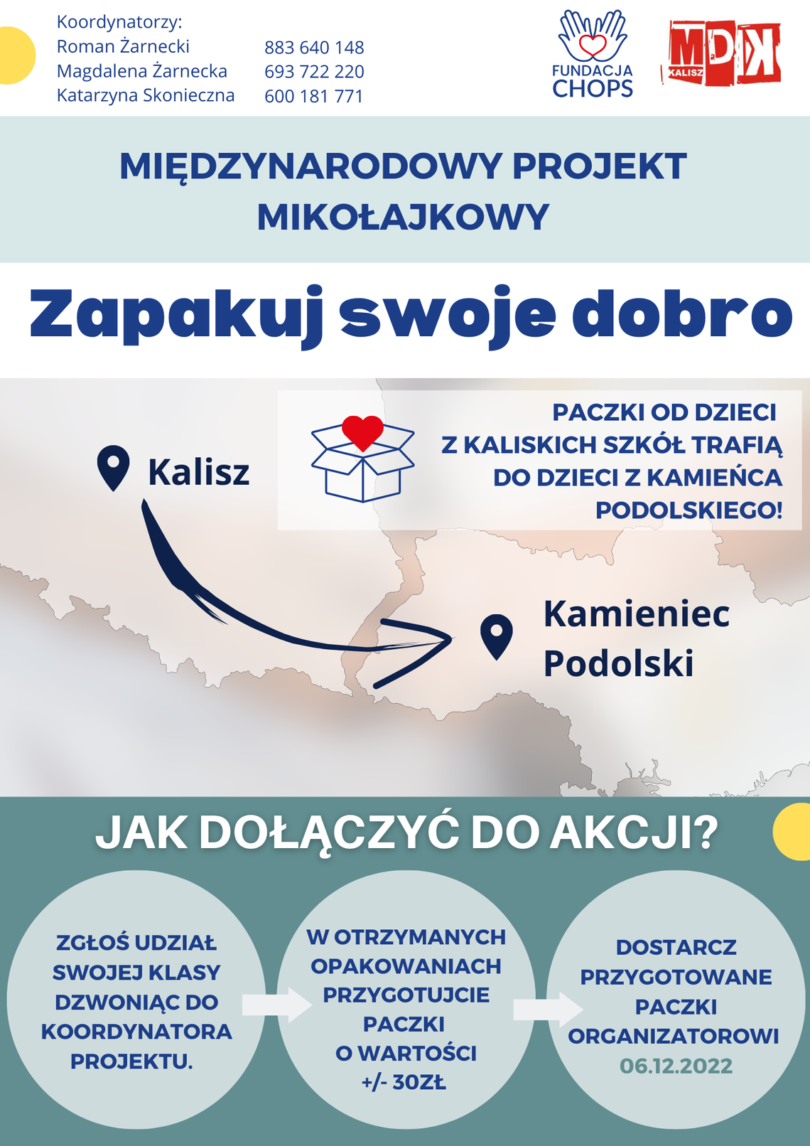 Kaliskie szkoły mogą zrobić paczki dla dzieci z Ukrainy ZGŁOŚ SWOJĄ KLASĘ