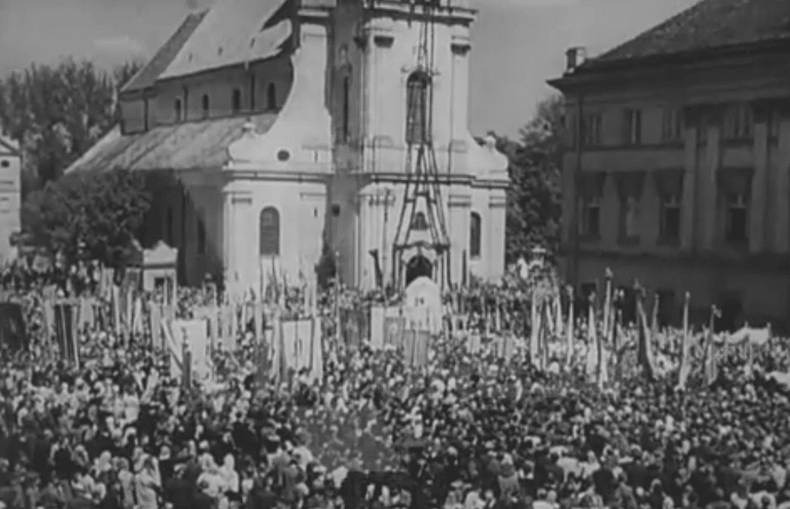 Kalisz na niemieckim filmie z 1946 roku WIDEO