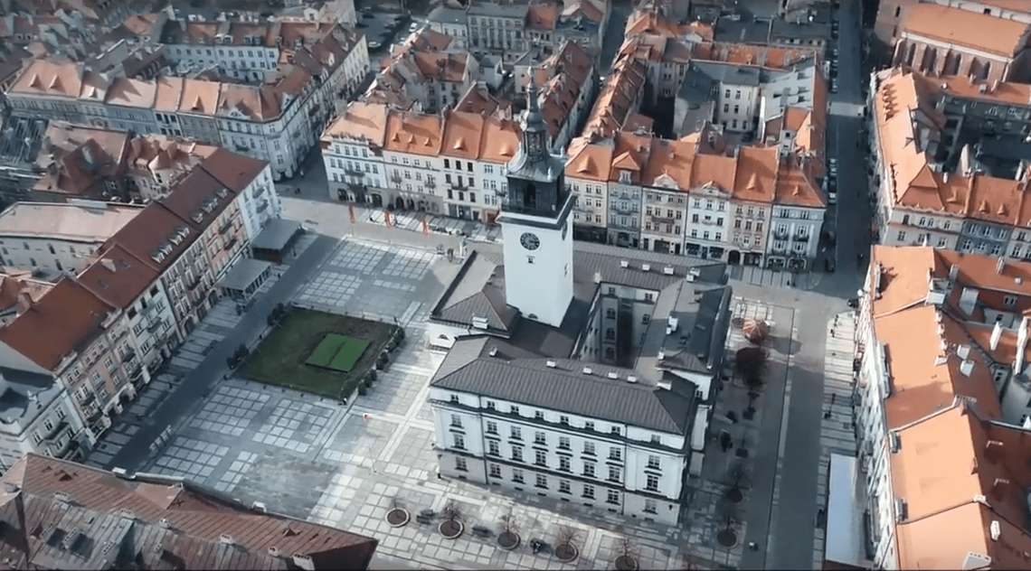 Kalisz z lotu ptaka w dobie pandemii koronawirusa WIDEO