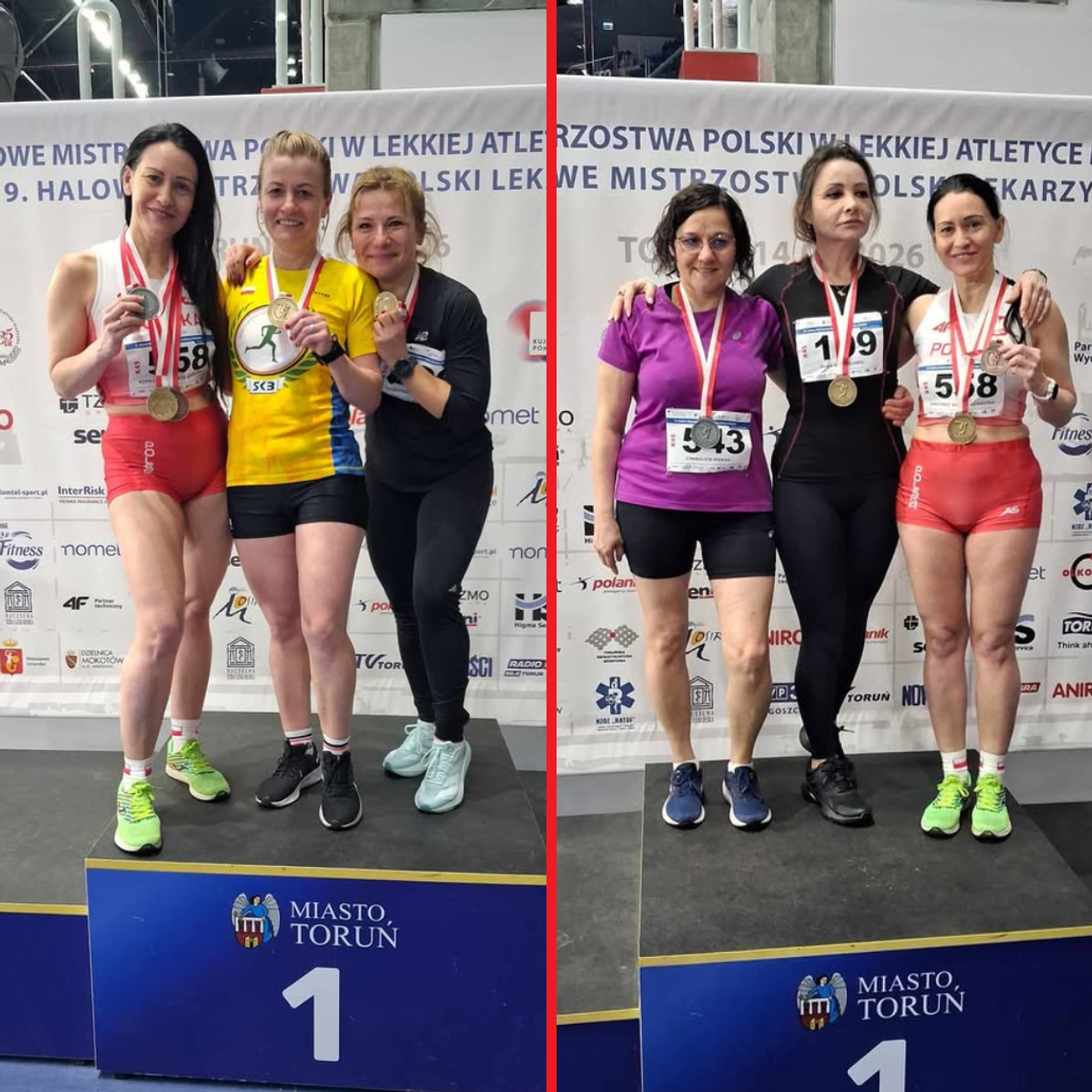 Kaliszanki medalistkami Halowych Mistrzostw Polski Masters ZDJĘCIA