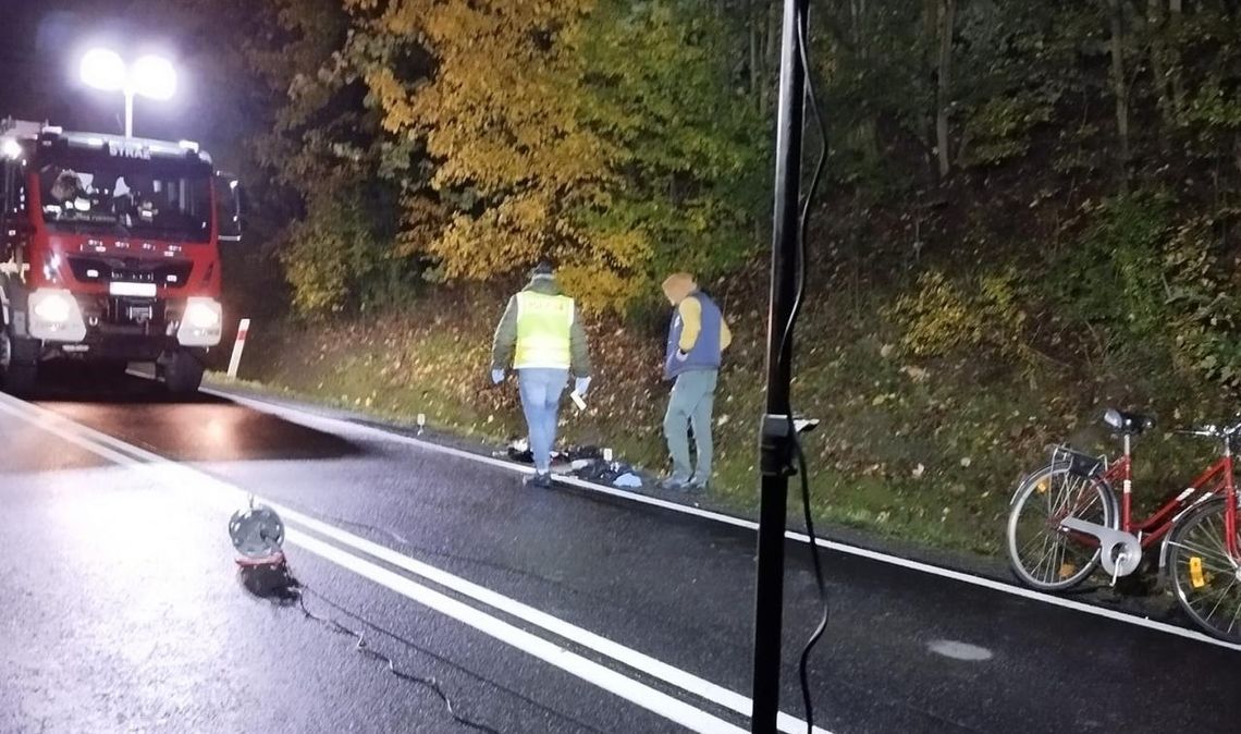 Kierujący ciężarówką śmiertelnie potrącił rowerzystę. Kierowca uciekł!