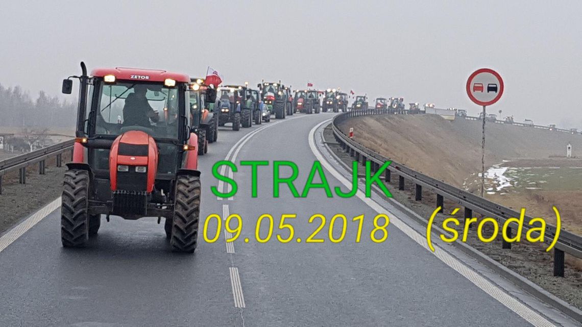 Kilkadziesiąt traktorów zablokuje trasę Kalisz-Ostrów