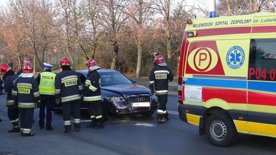 Kolizja na Polnej. Sprawca po alkoholu ZDJĘCIA