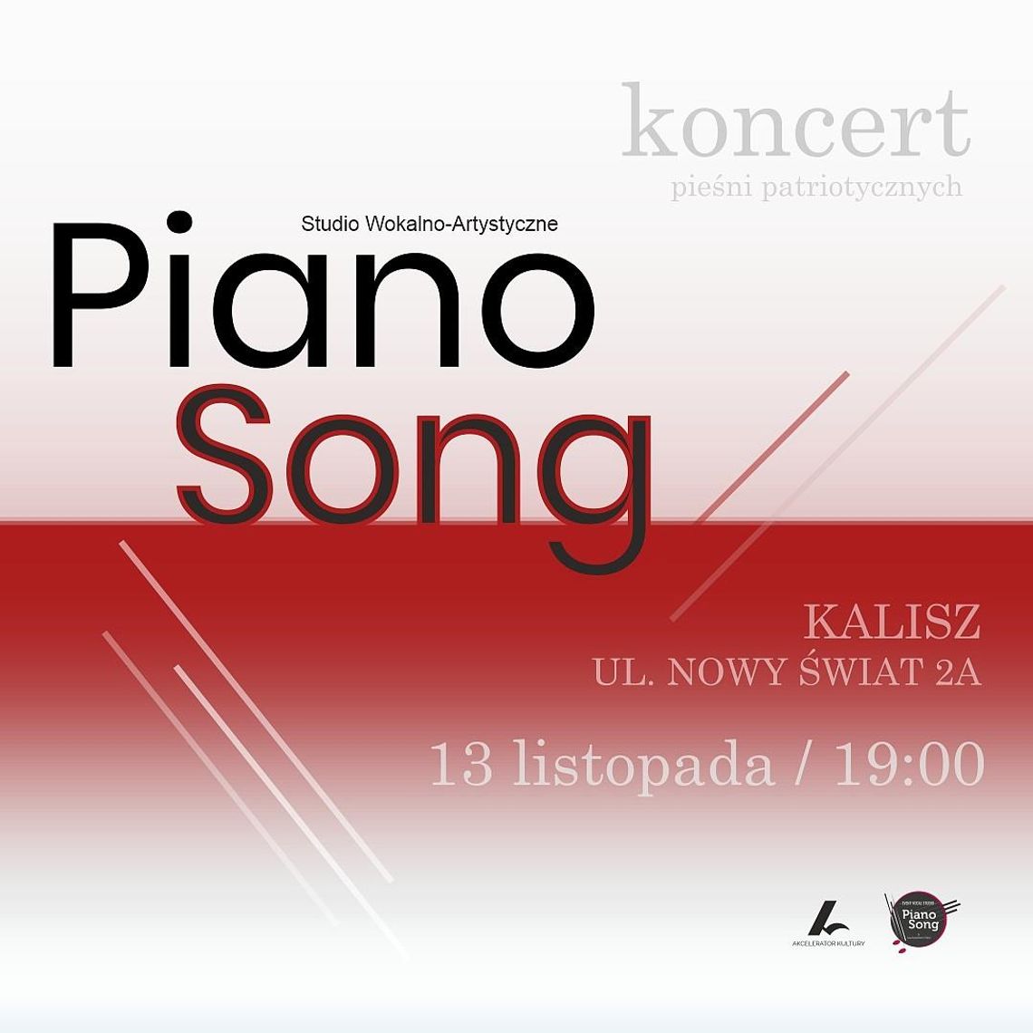 Koncert Piano Song w Akceleratorze Kultury