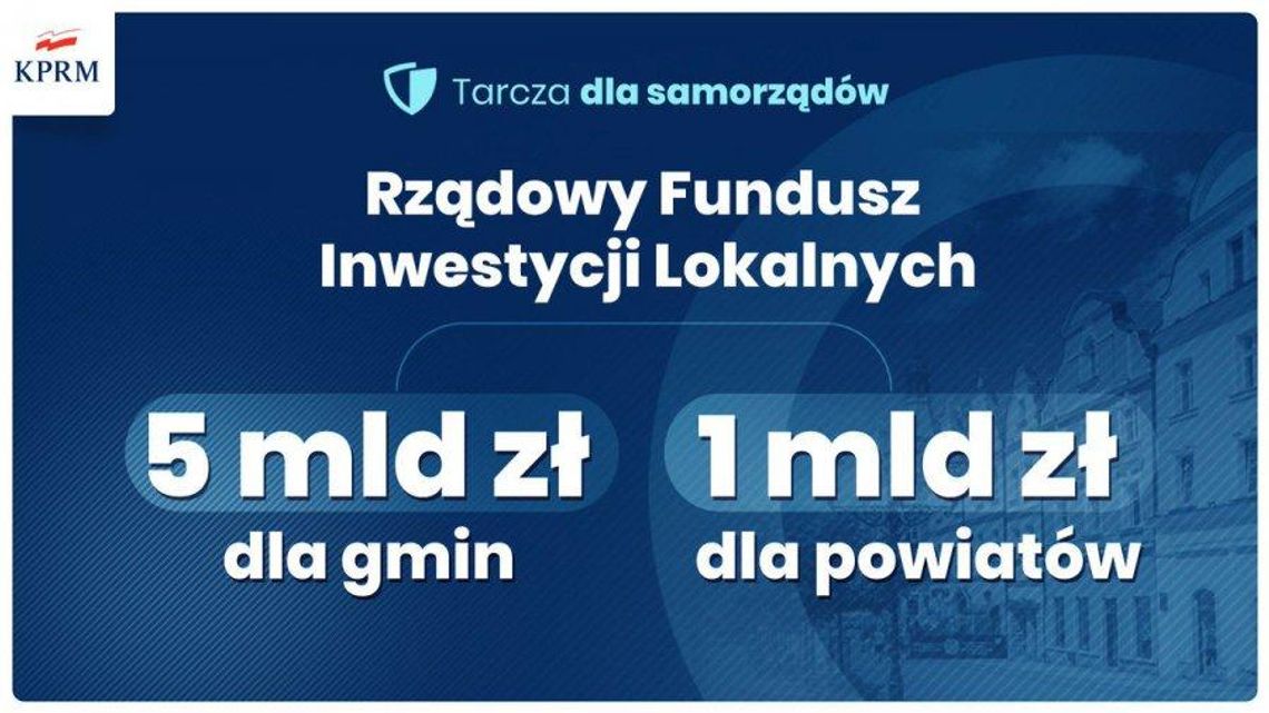 Miliony z Rządowego Funduszu Inwestycji Lokalnych