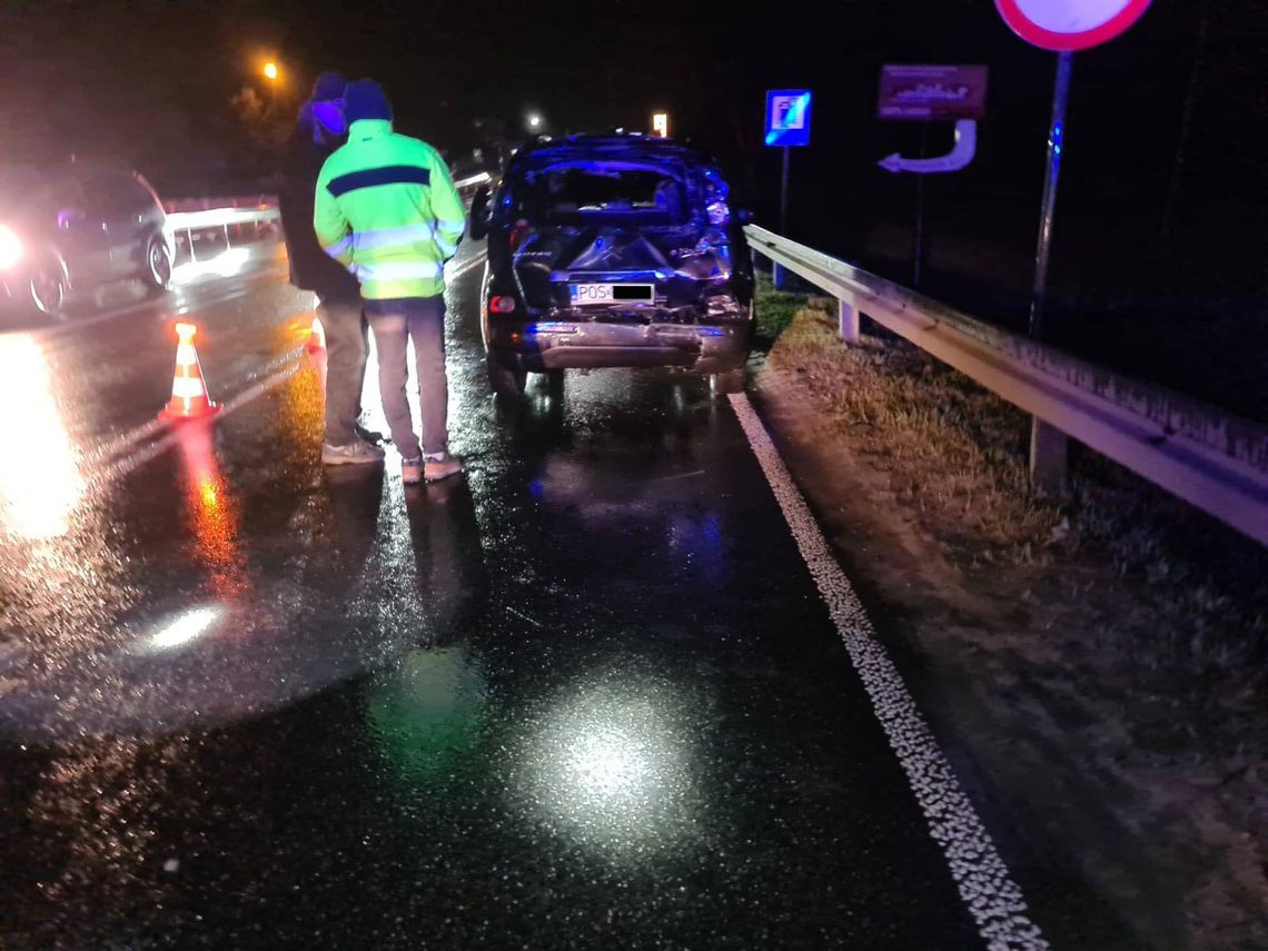 Mogło skończyć się gorzej. Ciężarówka wjechała w osobówkę