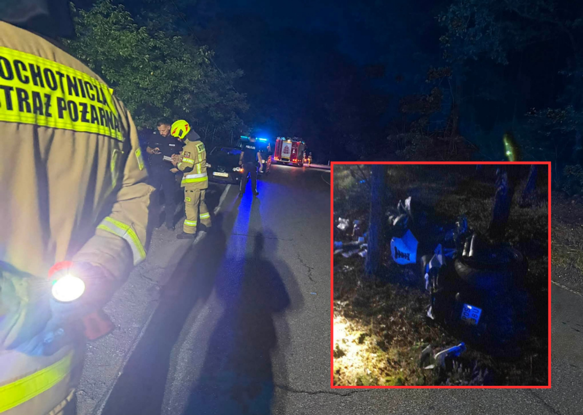 Motocyklem w drzewo. Wypadek na koniec wakacji Motocyklem w drzewo. Wypadek na koniec wakacji