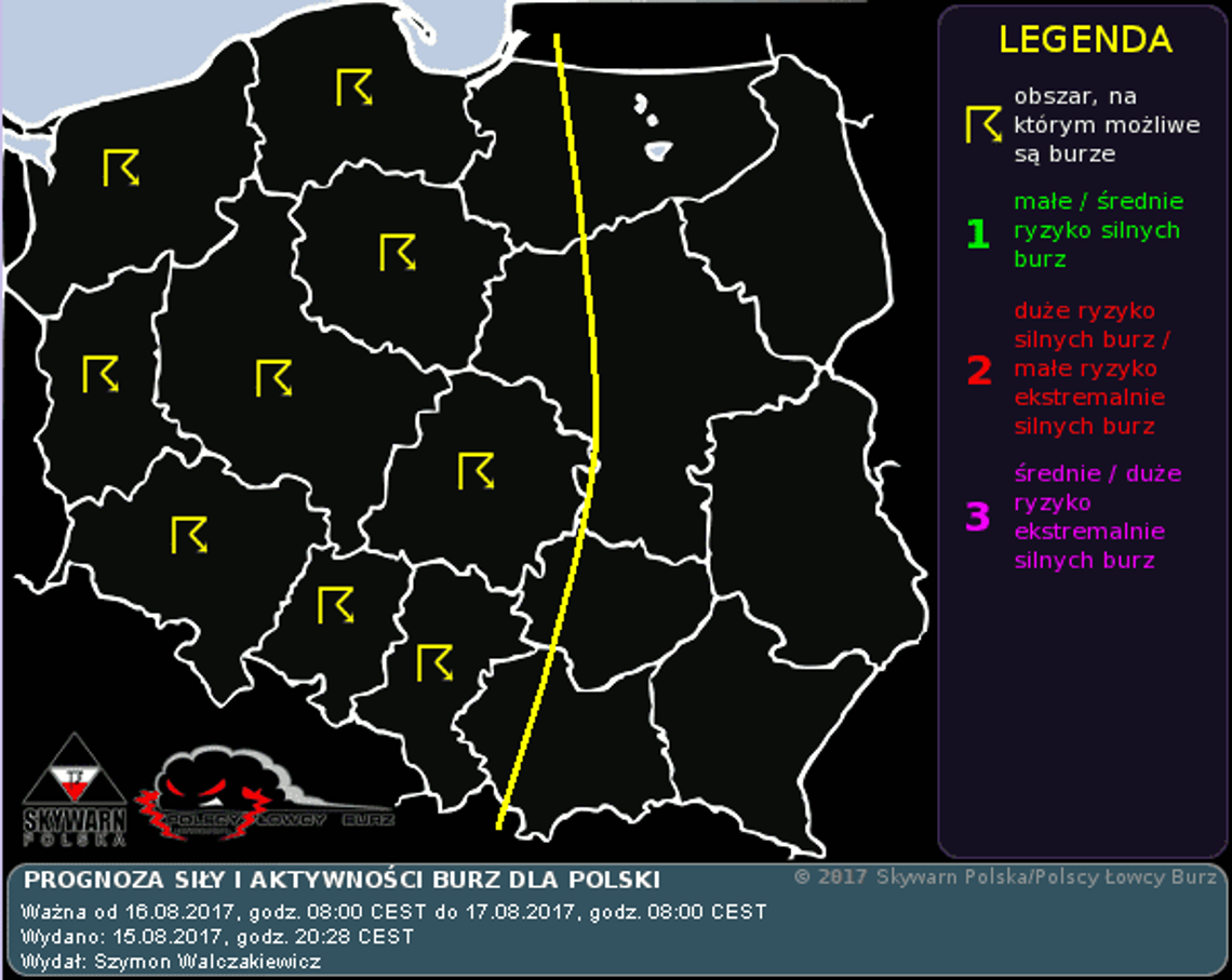 Możliwe burze i opady deszczu, ale nie tak gwałtowne jak w piątek