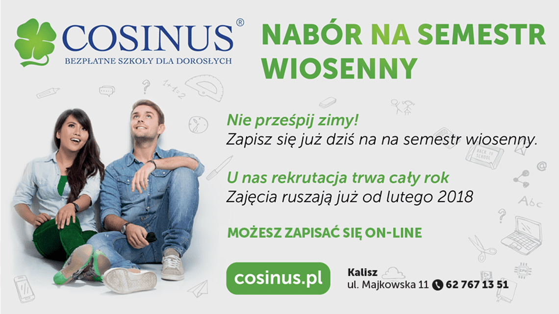 Nabór wiosenny w Cosinusie trwa. Jeszcze zdążysz się zapisać!