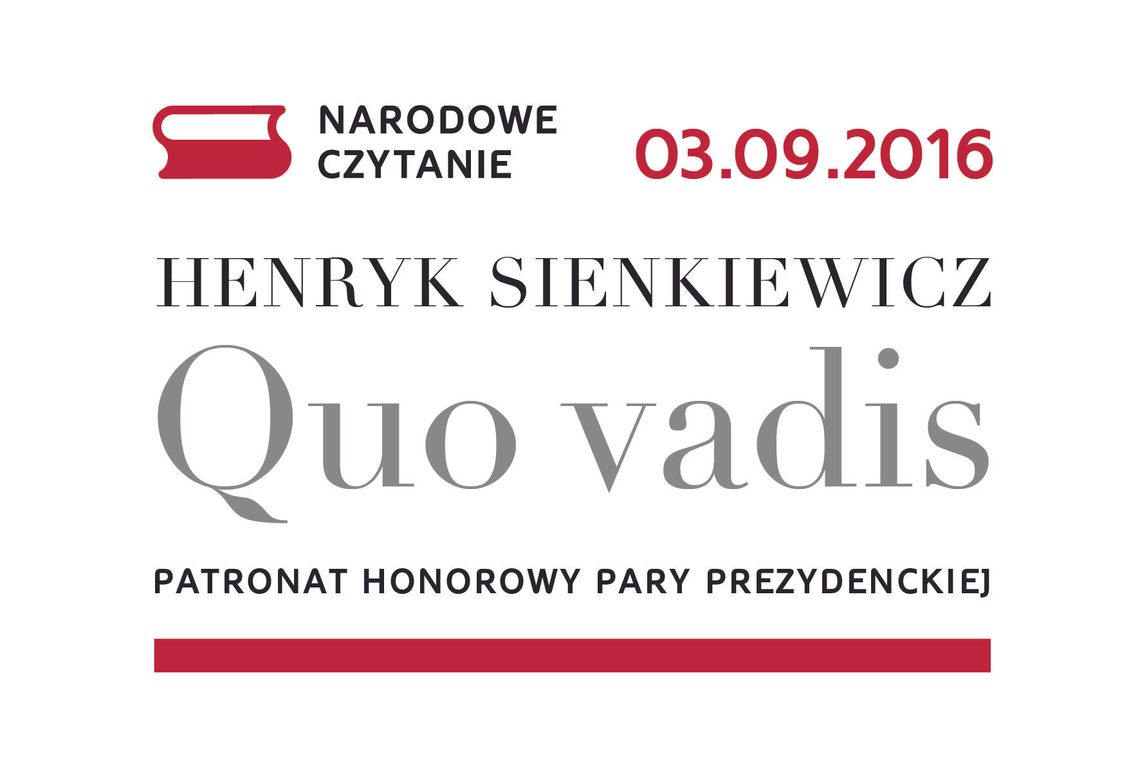 Narodowe Czytanie: „Quo vadis”