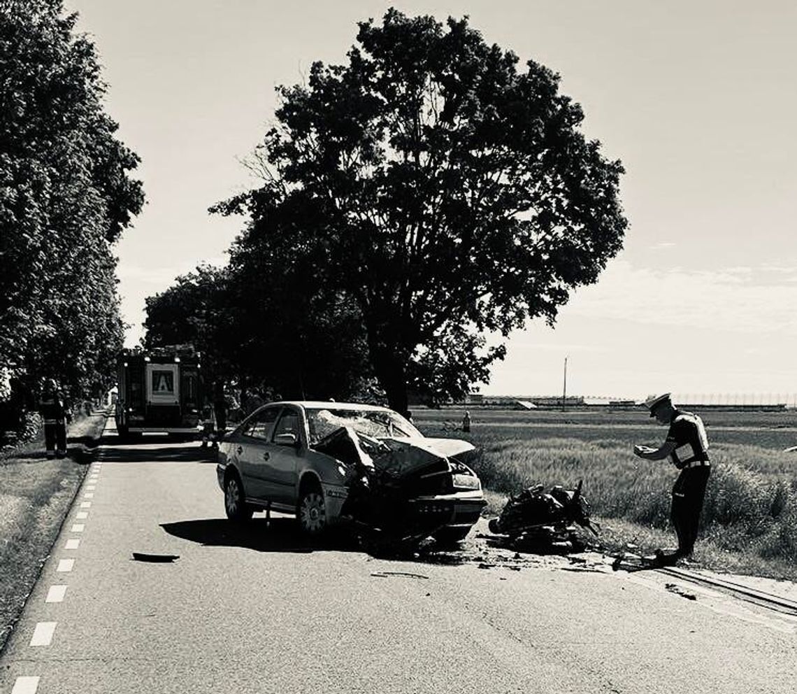 Nie udało się go uratować... Nie żyje 27-letni motocyklista