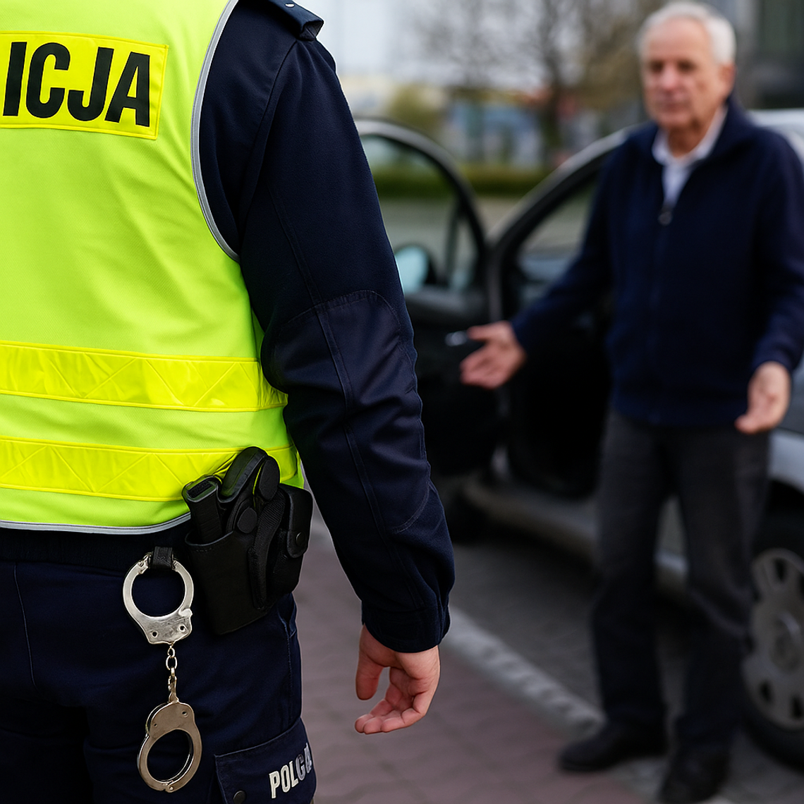Niebezpieczny senior za kółkiem. Policję wezwała zaniepokojona kobieta