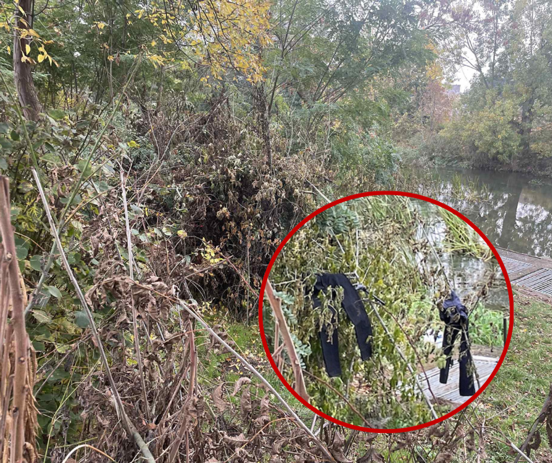 Niemal w centrum Kalisza… Ukrainiec mieszka w szałasie
