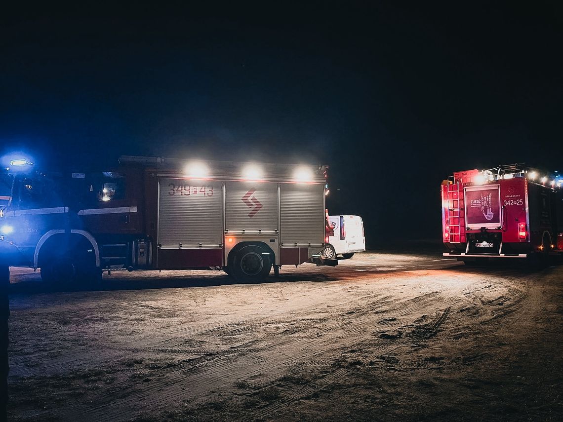 Nocna akcja straży w powiecie kaliskim