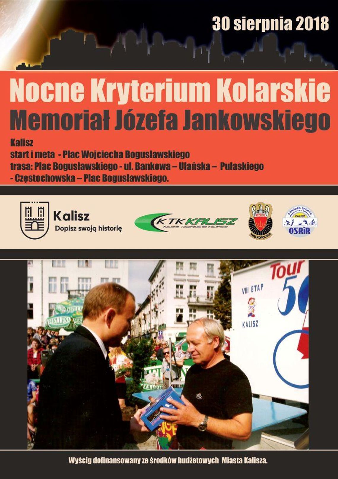 Nocne ściganie kolarzy. W czwartek Memoriał Józefa Jankowskiego