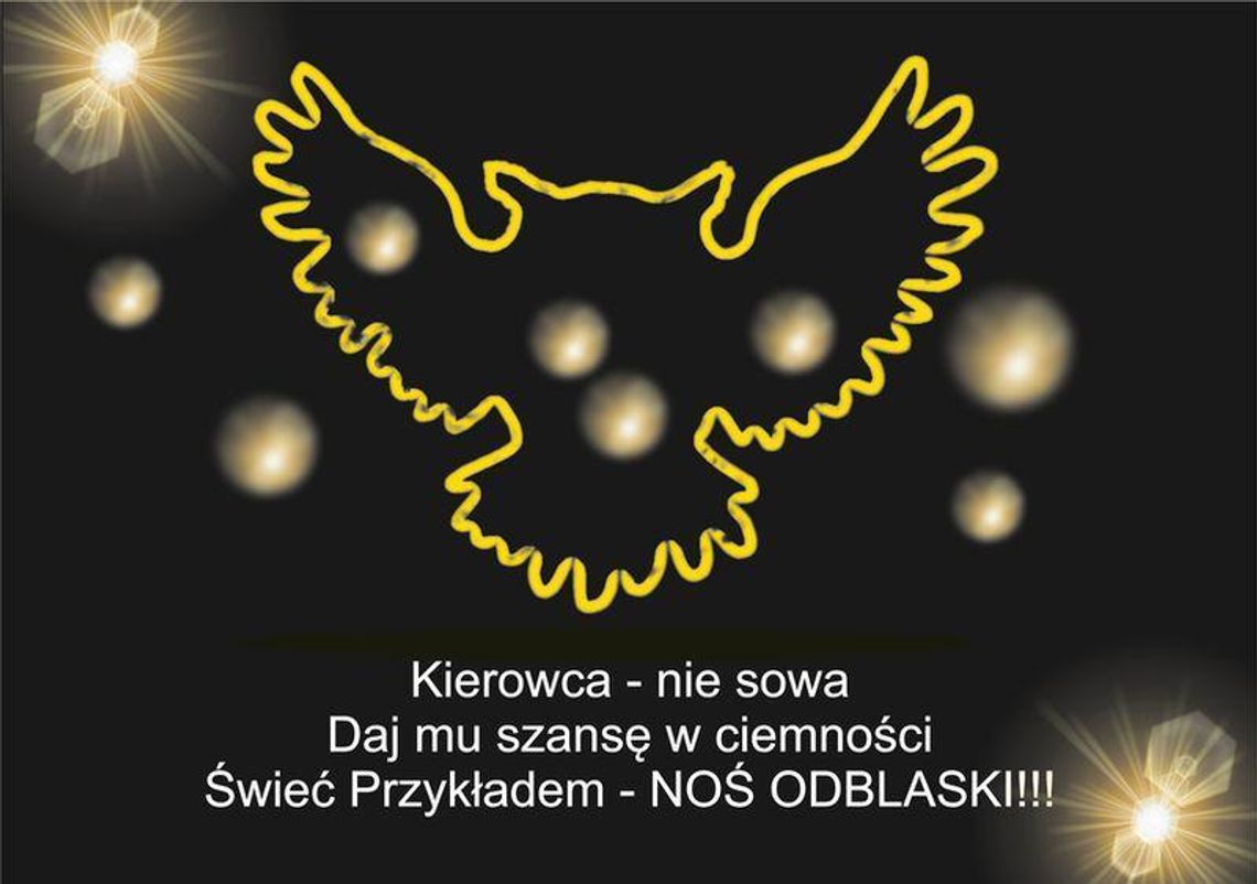 Noś odblaski, świeć przykładem! - apeluje policja