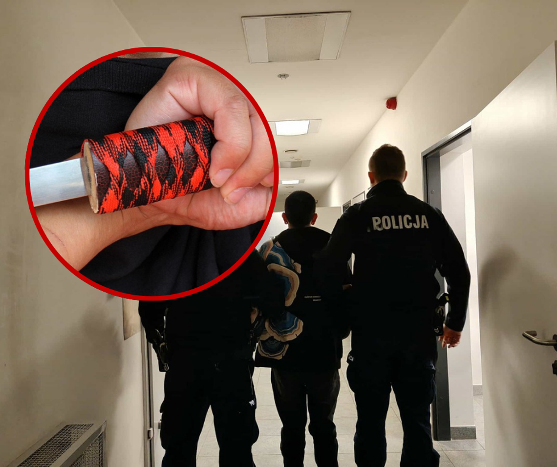 Obcokrajowiec rzucił się z NOŻEM na Polaka {REGION}