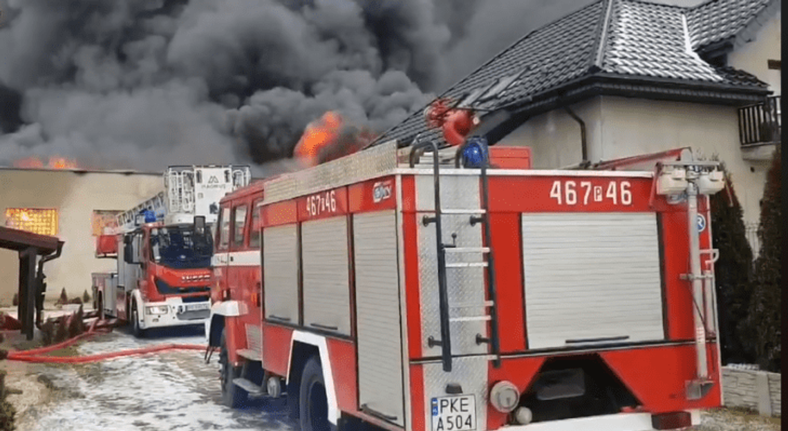 Olbrzymi pożar pod Kępnem ZDJĘCIA i WIDEO