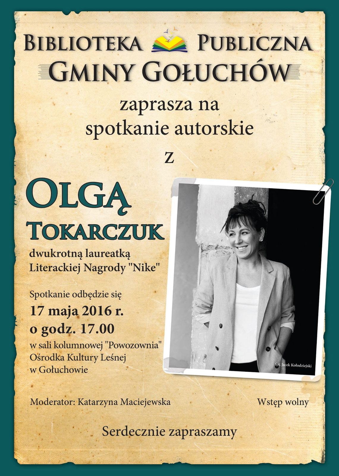 Olga Tokarczuk odwiedzi Gołuchów