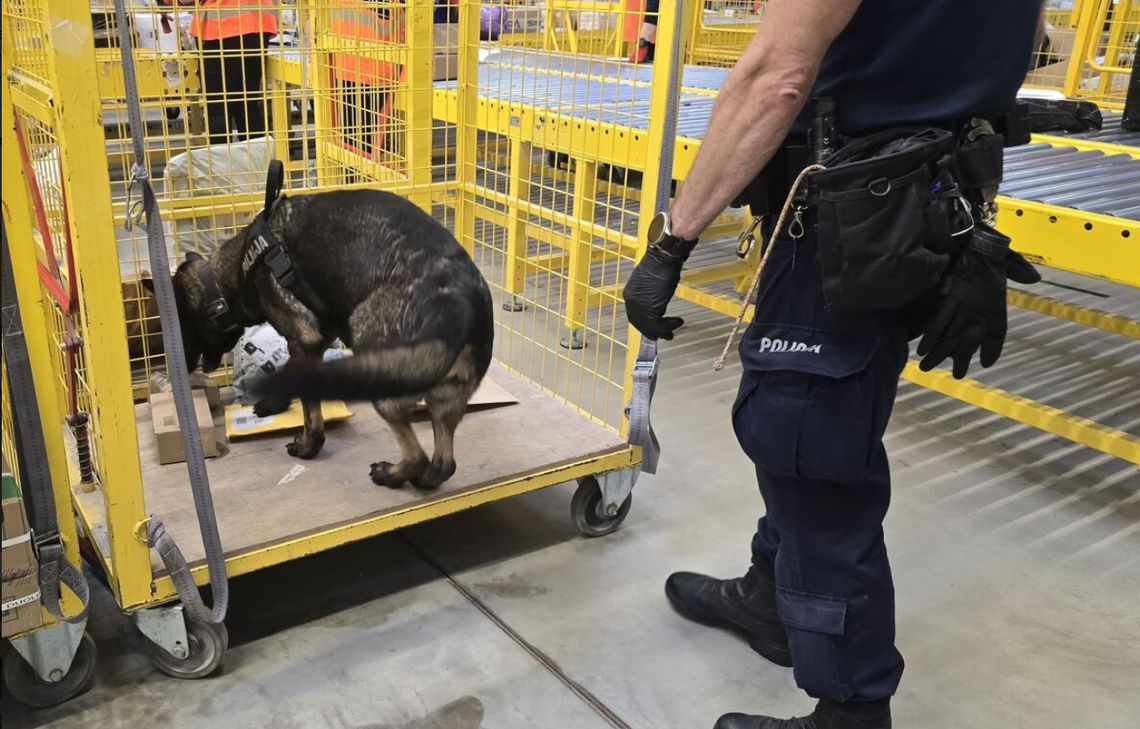 𝐎𝐩𝐞𝐫𝐚𝐜𝐣𝐚 ,,𝐊𝐑𝐘𝐒𝐙𝐓𝐀Ł'': Policja prześwietliła tysiące paczek. Narkotyki w przesyłkach kurierskich