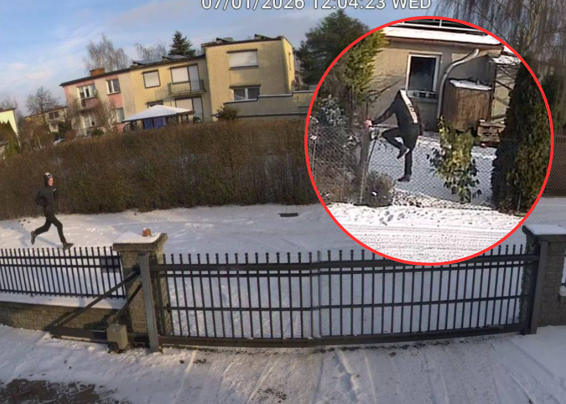 Ostrzeżenie dla osiedla: przeskakuje przez płoty, próbuje się włamać Ostrzeżenie dla osiedla: przeskakuje przez płoty, próbuje się włamać