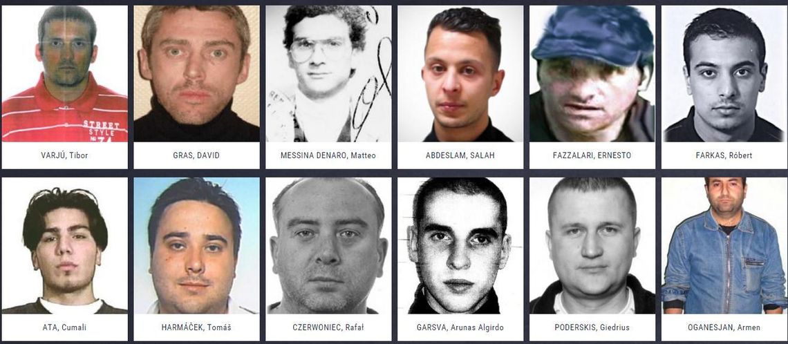 Oto najbardziej poszukiwani przestępcy