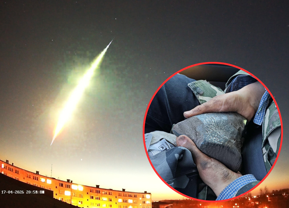 Pamiętacie rozświetlone niebo? Wiemy co i gdzie spadło