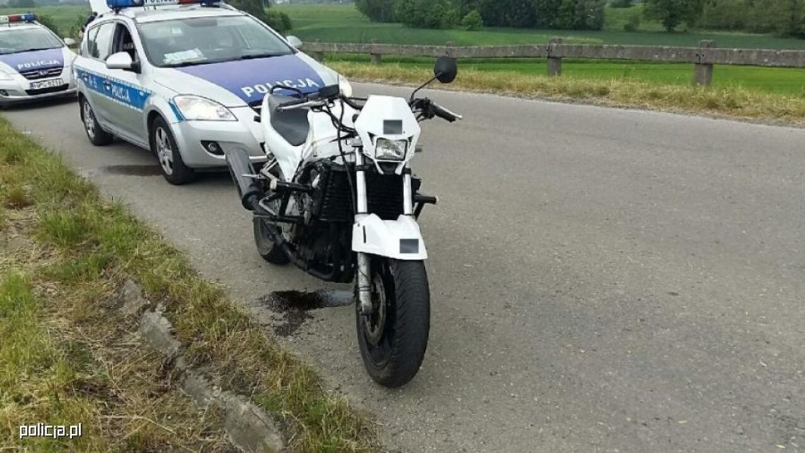 Pędził motocyklem przez powiat kaliski. Został potrójnie ukarany