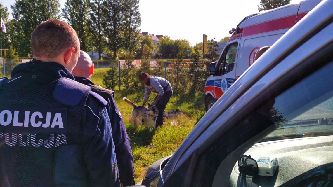 Pies nie dopuścił ratowników do pana, który zasłabł. Mężczyzna zmarł