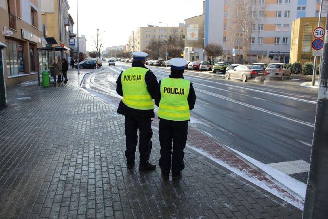 Pieszy na celowniku policji