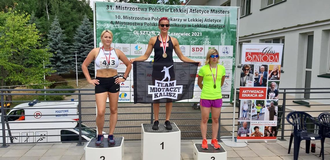 Podwójna mistrzyni. Sukces kaliszanki w lekkoatletycznych mistrzostwach Polski masters