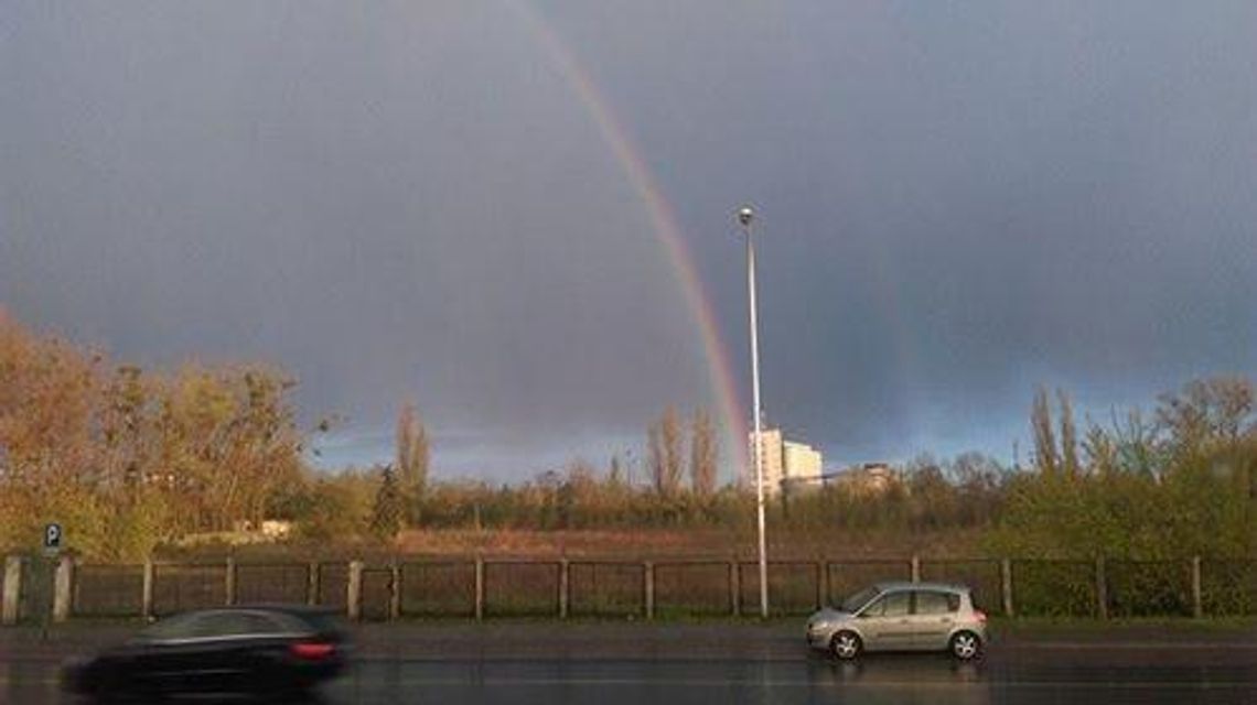 Podwójna tęcza nad Kaliszem ZDJĘCIA