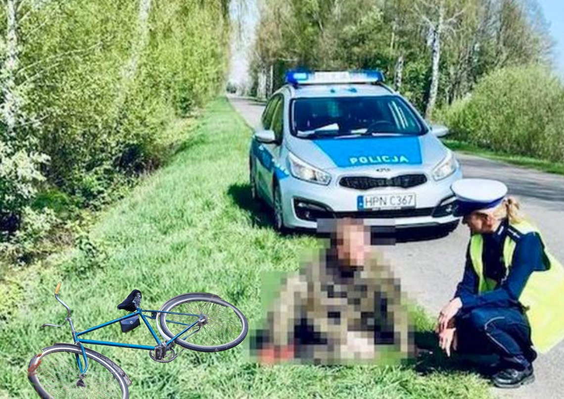 POLICJA W SZOKU Przekroczył śmiertelną dawkę, a mimo to próbował jechać rowerem