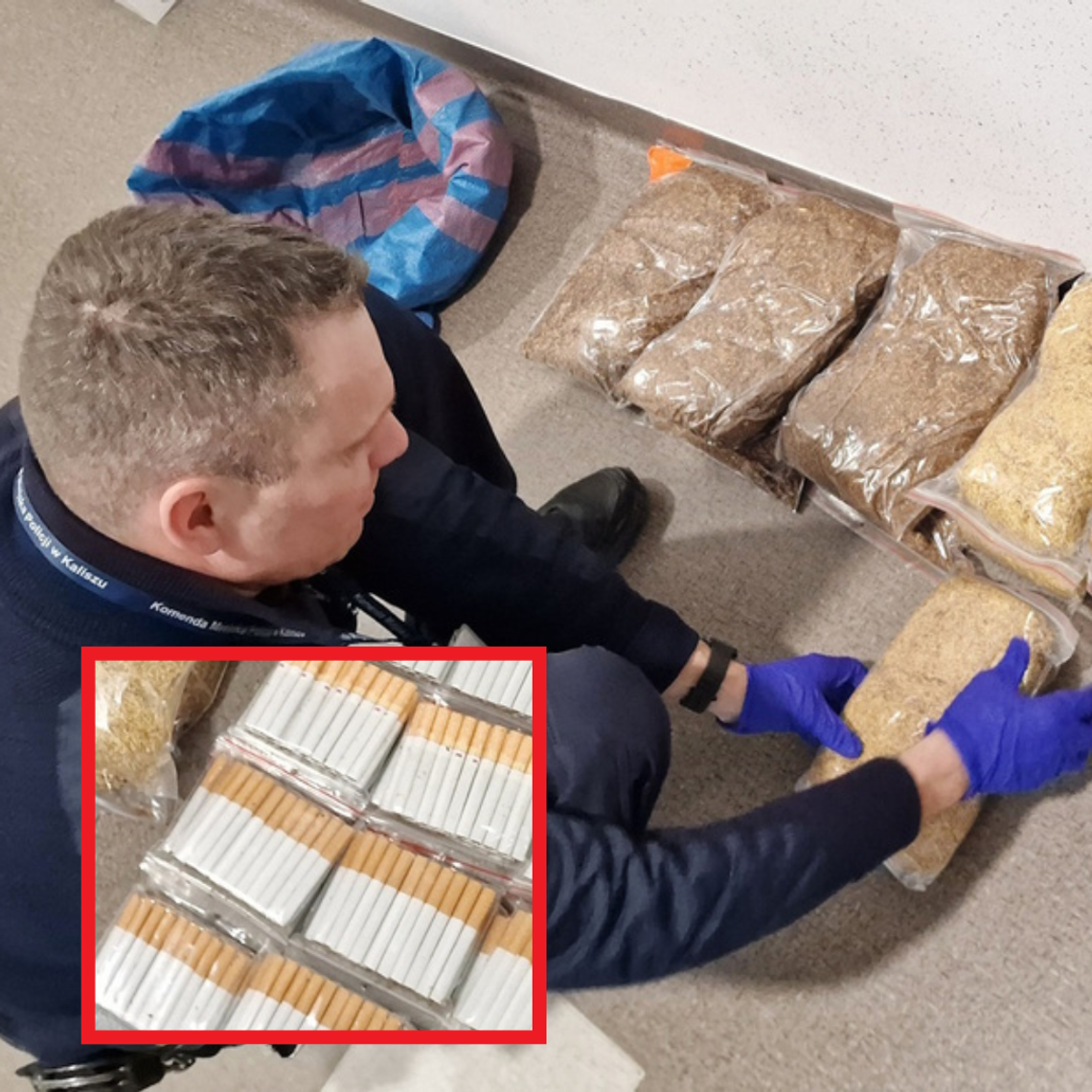 Policja wkroczyła na posesję. Nielegalny towar zabezpieczony Policja wkroczyła na posesję. Nielegalny towar zabezpieczony