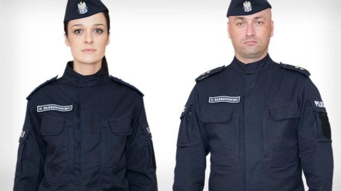 Policjanci w nowych mundurach