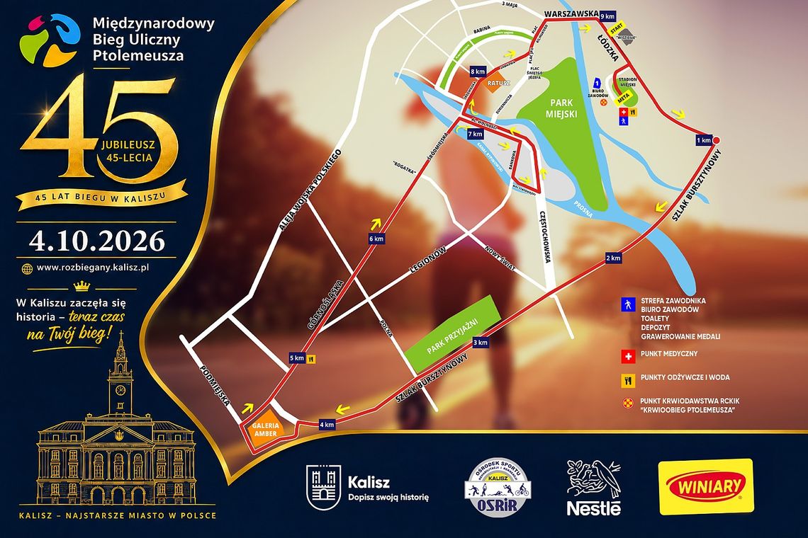 Ponad 1200 osób przebiegnie przez Kalisz! UTRUDNIENIA W RUCHU Ponad 1200 osób przebiegnie przez Kalisz! UTRUDNIENIA W RUCHU