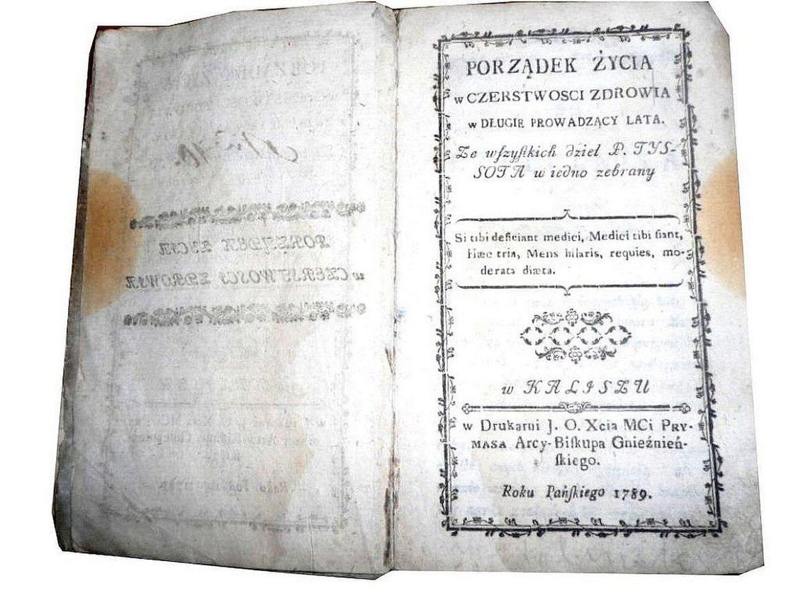 Poradnik o zdrowiu z 1789 roku trafił do kaliskiej biblioteki