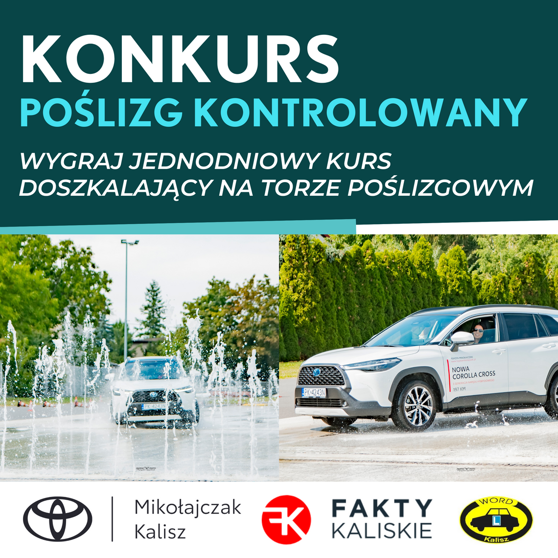 „Poślizg kontrolowany”. Z Faktami, Toyotą i WORD-em darmowe kursy