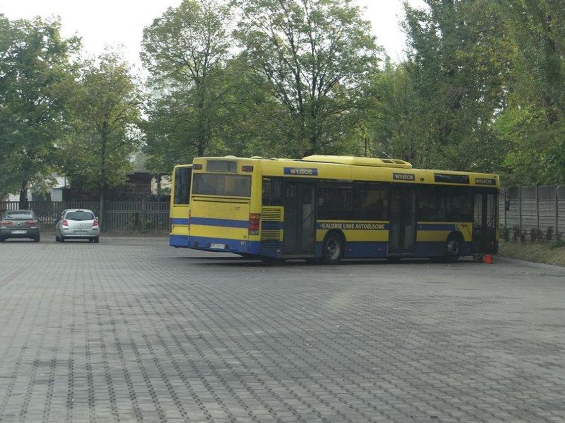 Pożar autobusu i ewakuacja pasażerów linii nr 6