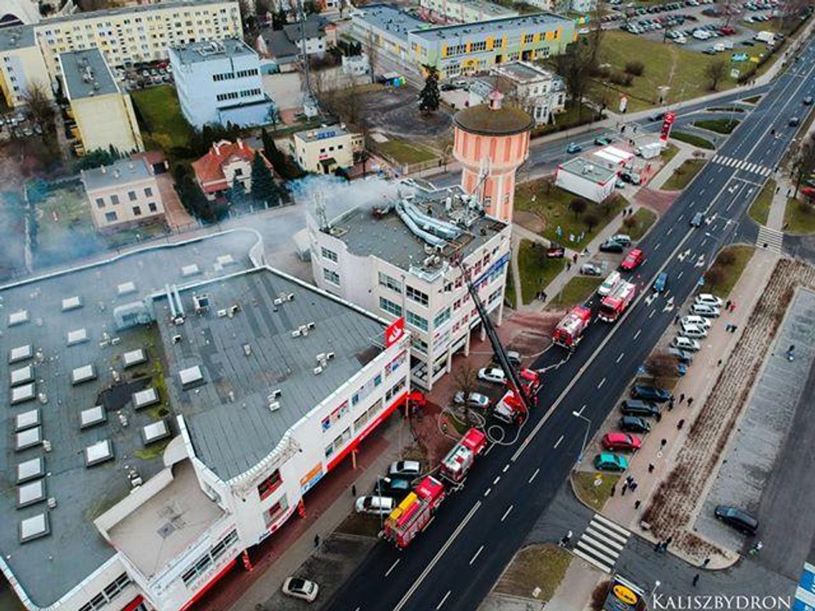 Pożar przy ul. Górnośląskiej widziany z drona WIDEO i ZDJĘCIA