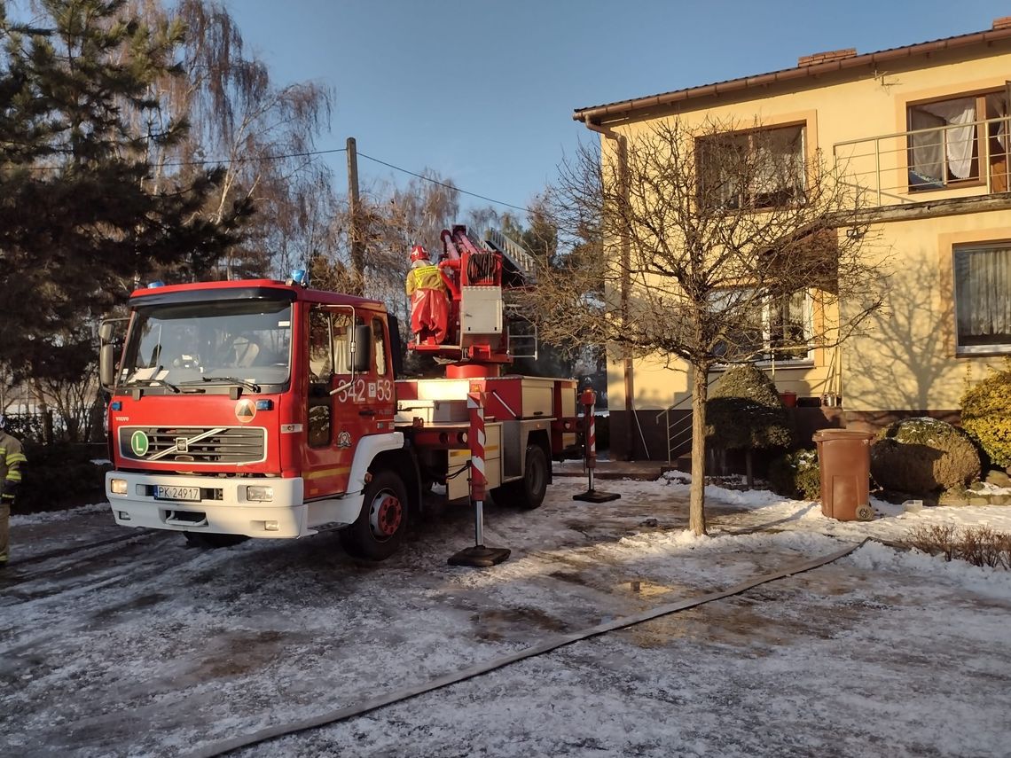 Pożar w domu na Zagorzynku