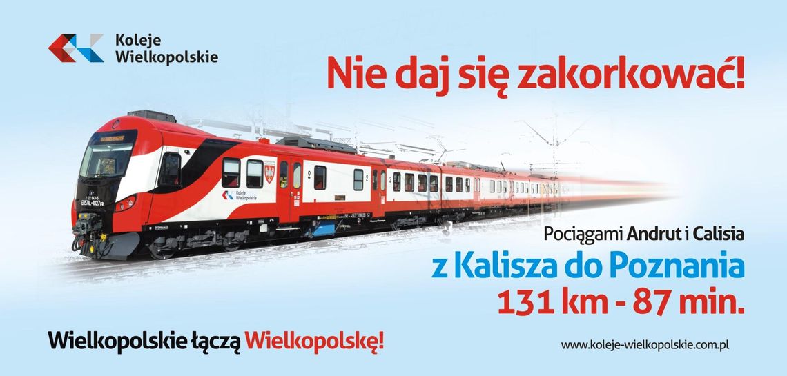 Poznań – Kalisz. Już od 9 grudnia Kolejami Wielkopolskimi