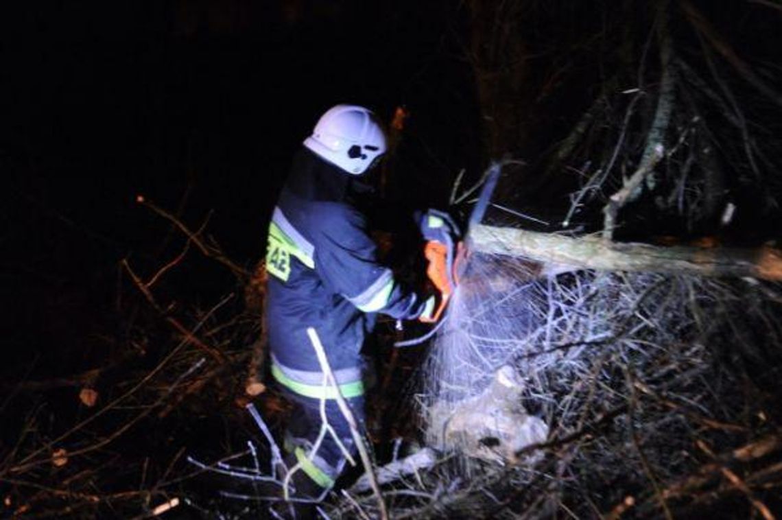 Pracowita noc strażaków, 11 tysięcy osób bez prądu