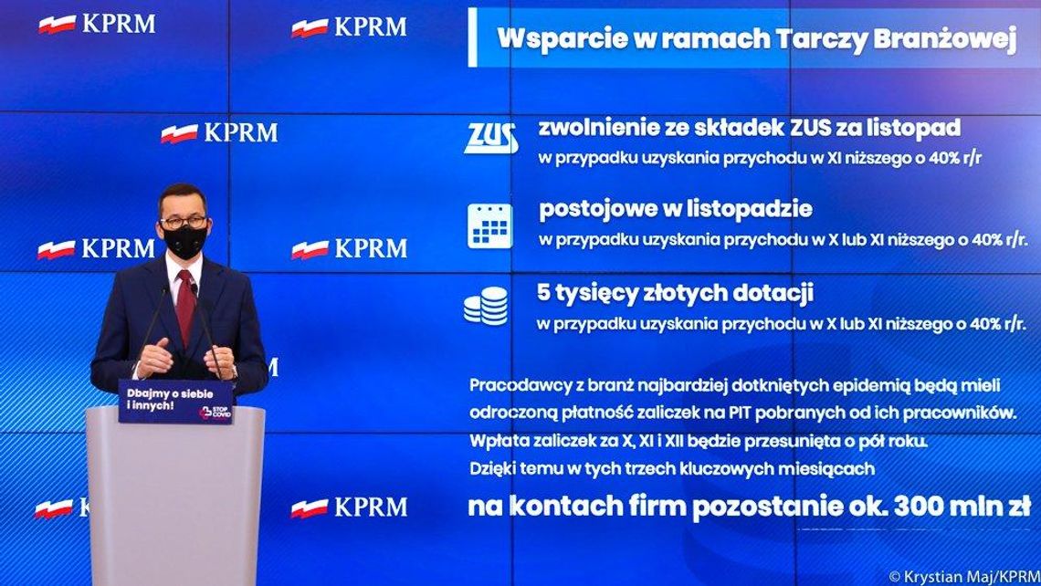 Premier ogłosił nowy program wsparcia dla branż najbardziej dotkniętych obostrzeniami