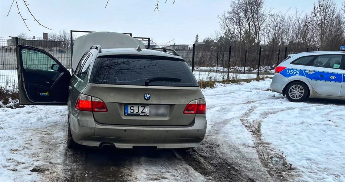 Promile przejęły kierownicę. Pan z Ukrainy nie zapanował nad BMW