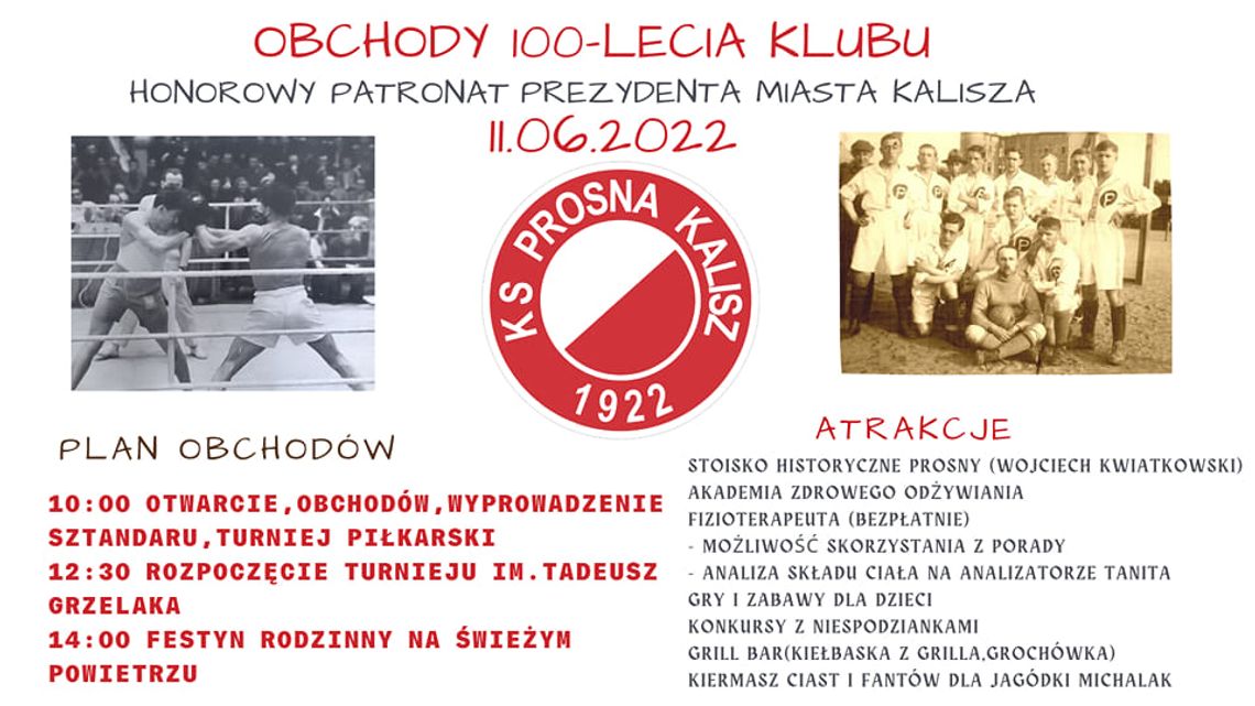 Prosna świętuje 100-lecie. Czas na główne obchody, czyli turniej piłkarski i bokserski