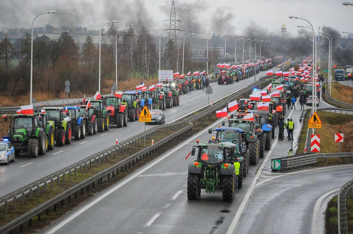 Protesty rolników w powiecie kaliskim i w Kaliszu LISTA