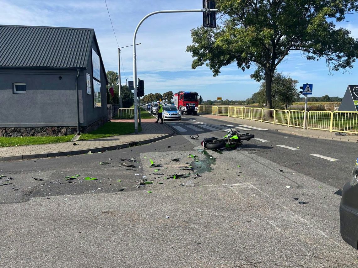 REGION: Tragedia na skrzyżowaniu. Nie żyje motocyklista