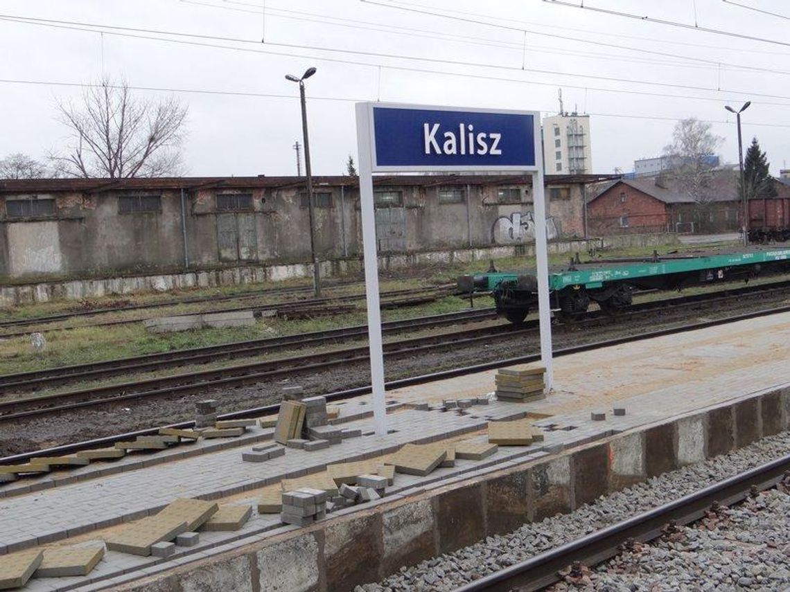 Remont stacji PKP w Kaliszu. Jeden peron oddany ZDJĘCIA