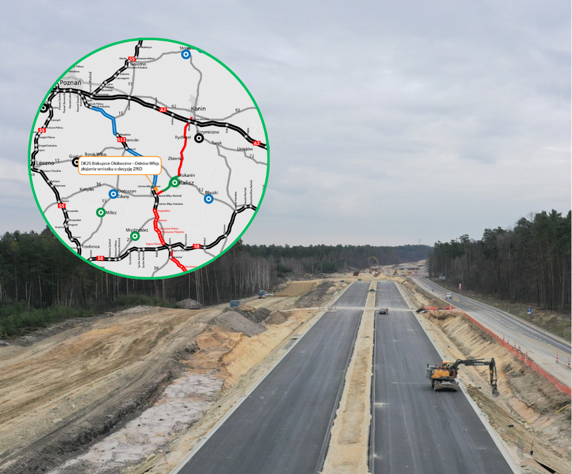 Rozbudowa DK25. Wkrótce „przekazanie placu budowy”